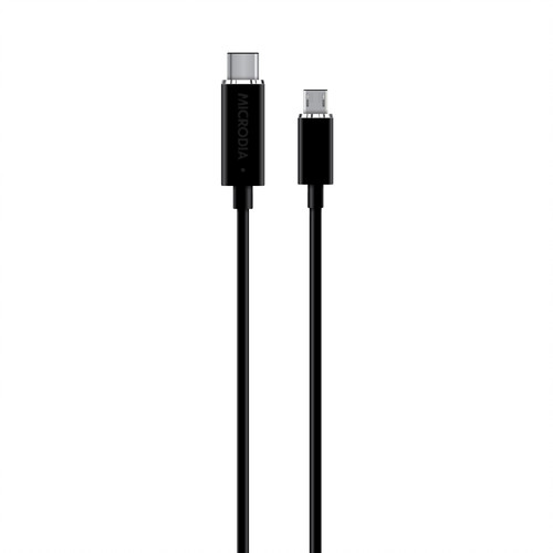 MICRODIA USB-C to Micro USB (Black) Charge & Sync Cable 2m - ZoomCamera ...